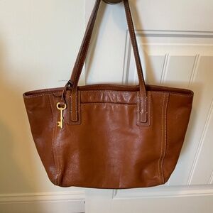 Fossil Leather Large Purse Tote Bag